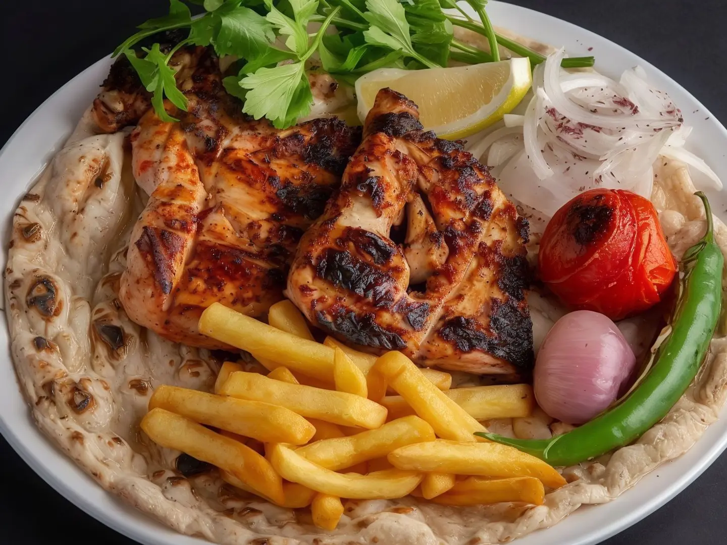حبه دجاج عالفحم سادة