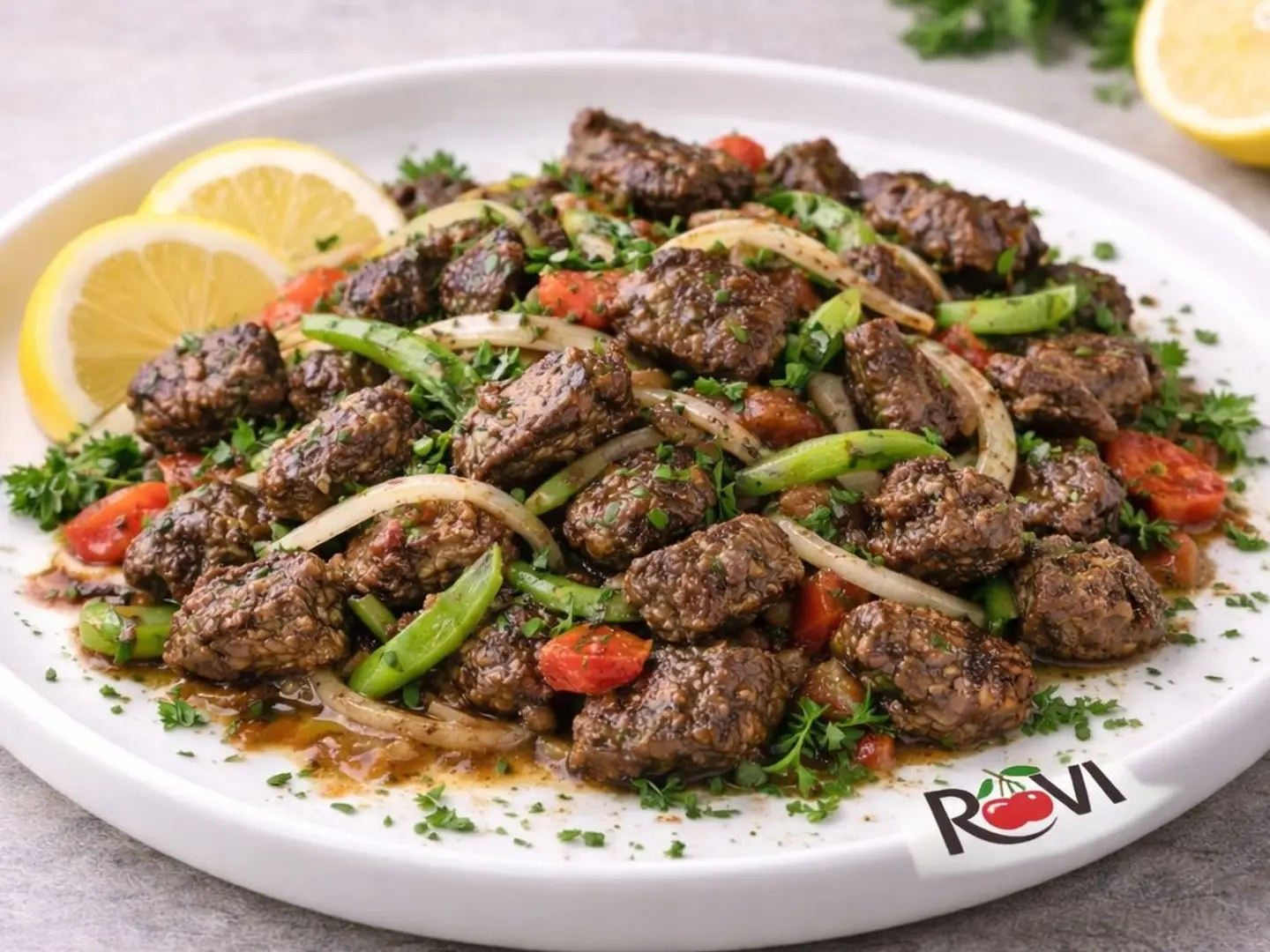 صحن كبدة غنم