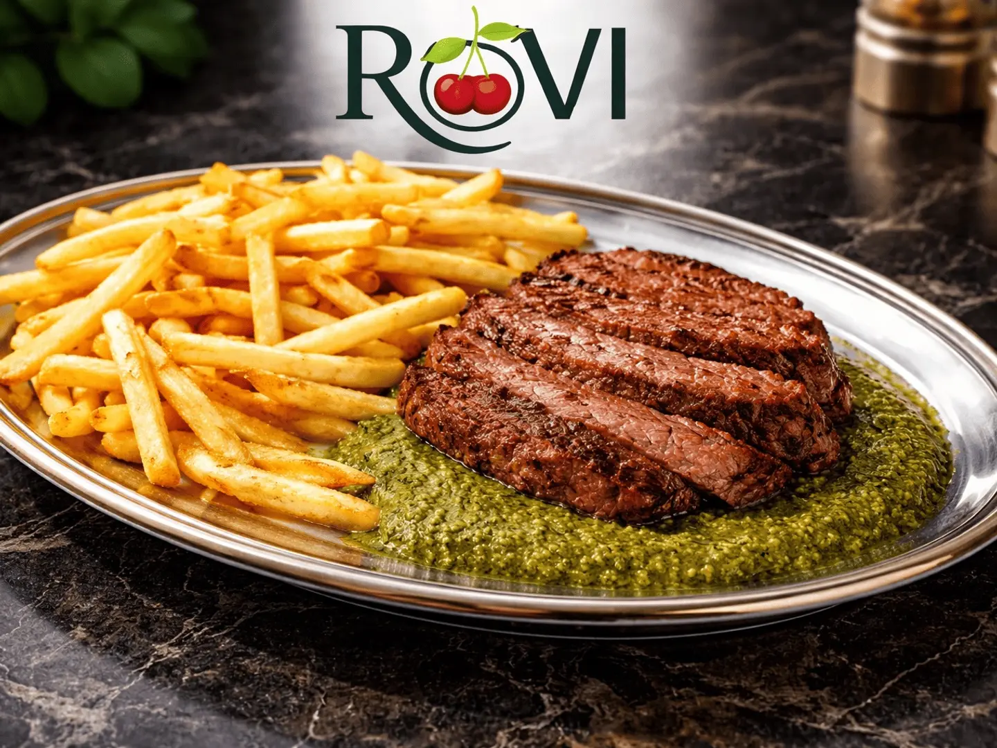 ستيك بصوص البيستو