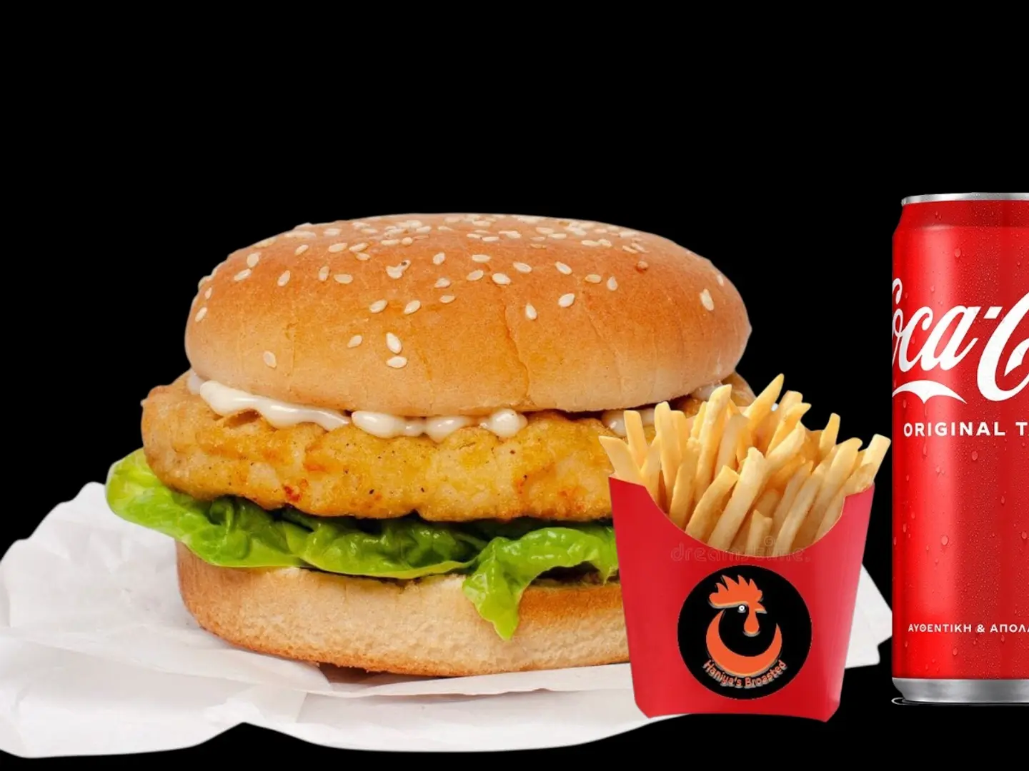 Fresh Chicken Burger Meal Spicy