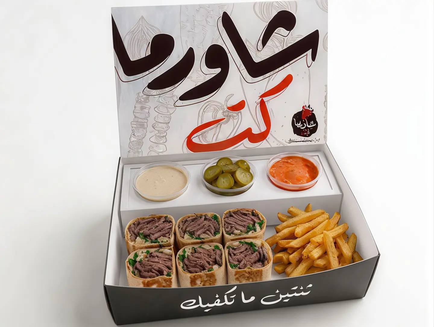 بوكس شاورما عربي لحم