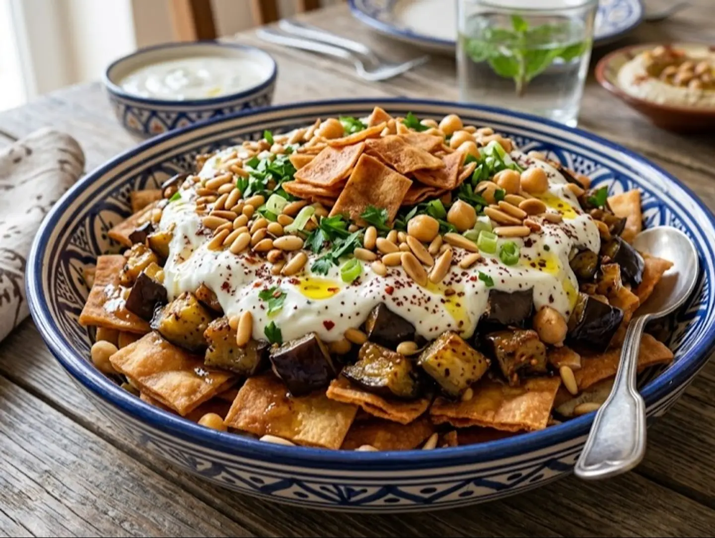 Eggplant Fatteh