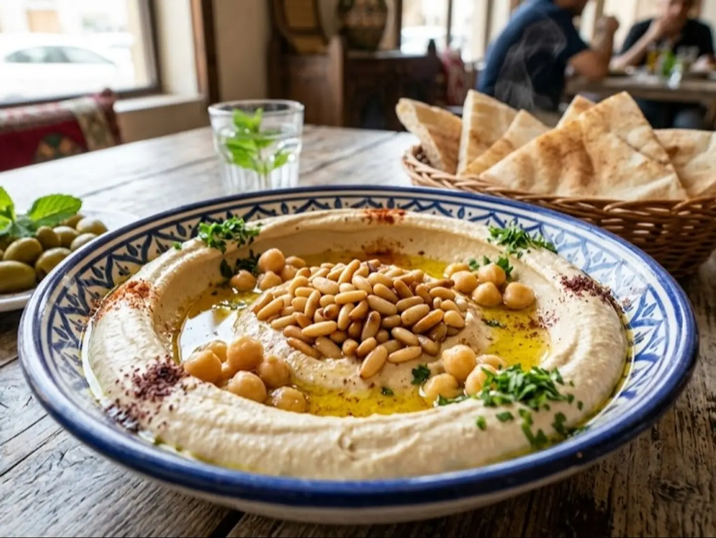 Hummus With Pine Nuts