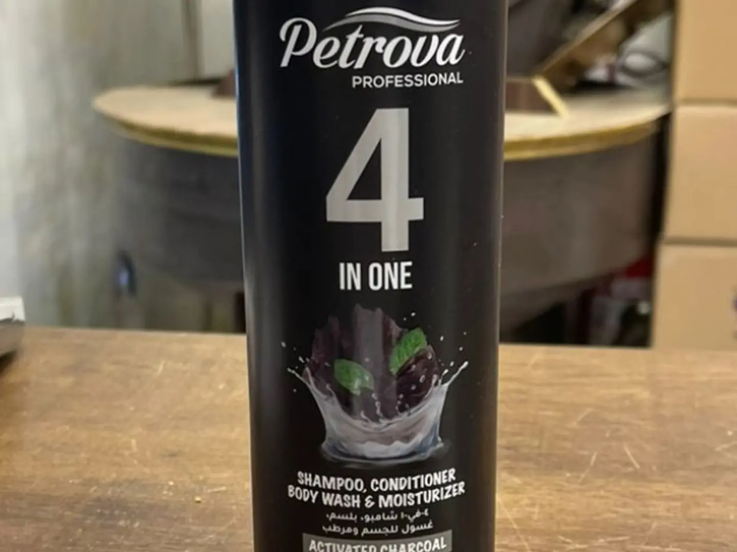Petrova Shampoo, Conditioner, Body Wash, And Moisturizer With Activated Charcoal
