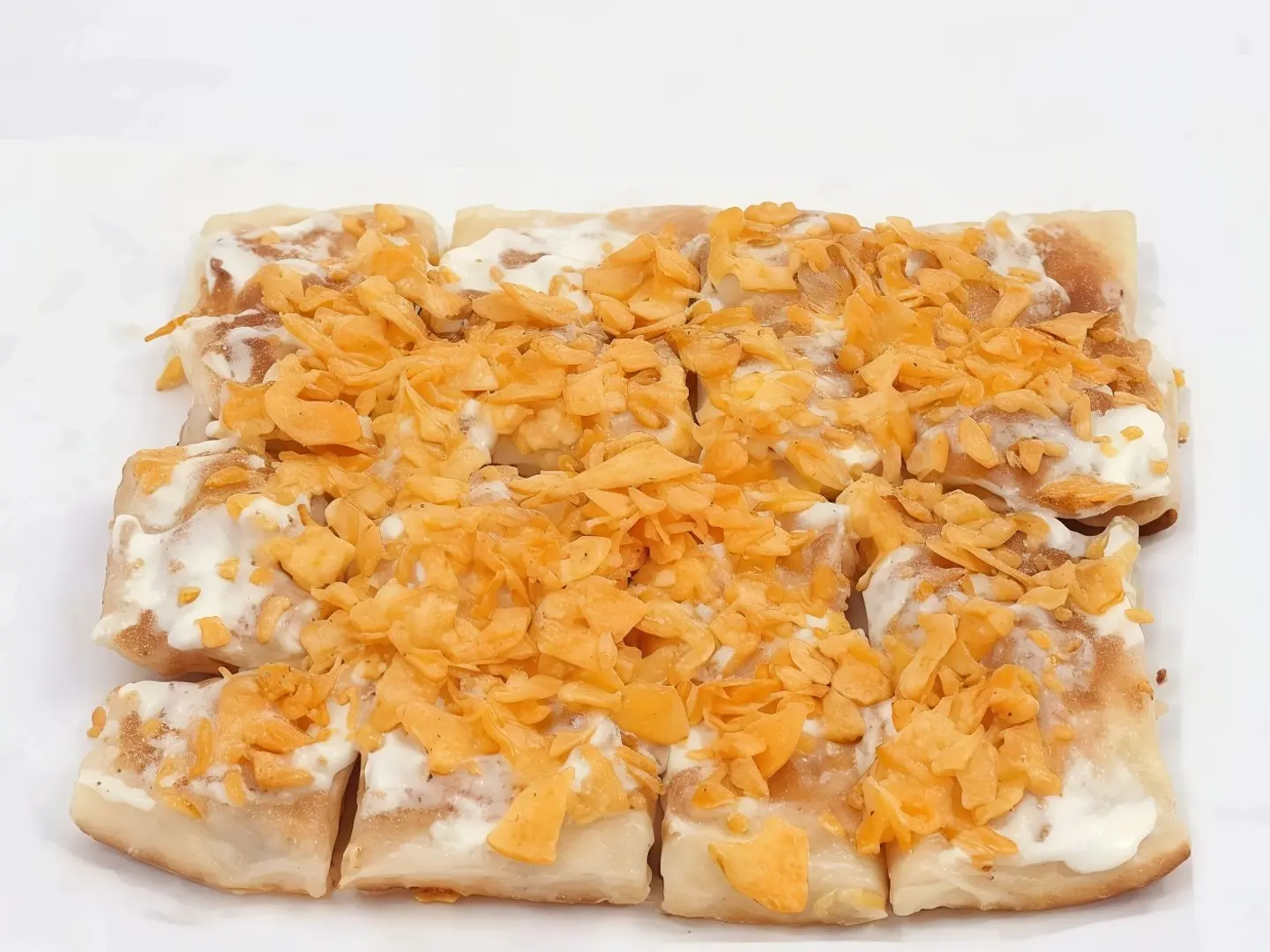 Mutabbak With Melted Cheese And Oman Chips