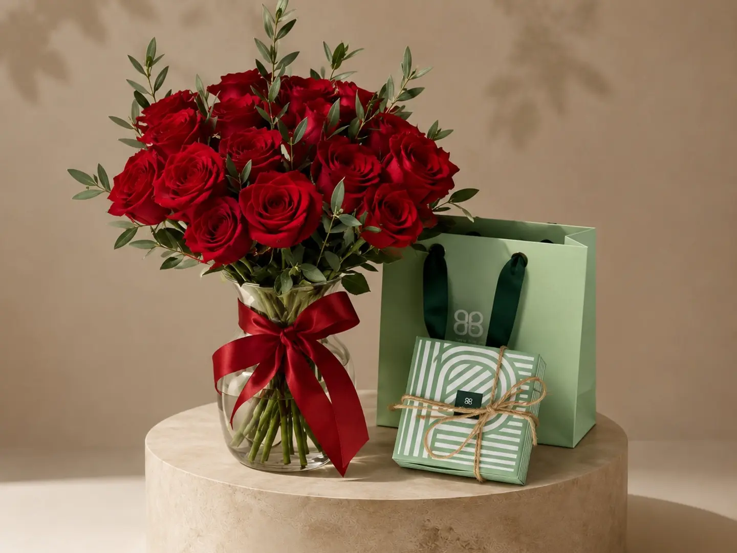 Vase With Patchi Chocolate