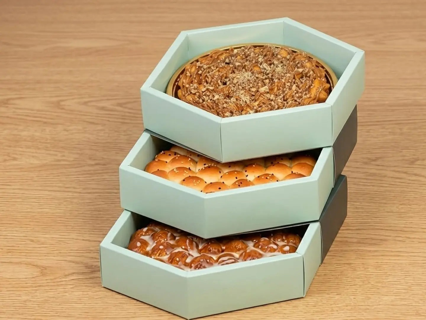 Family Box Khalia Medium  Pecan+Nutella+Classic