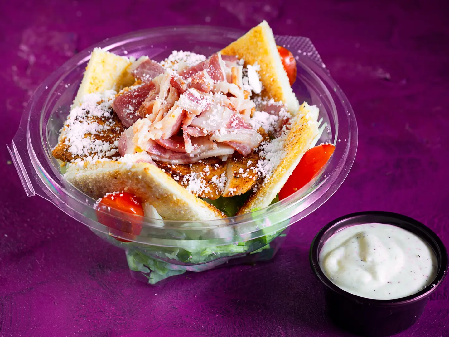 Smoked Bacon Chicken Caesar Salad