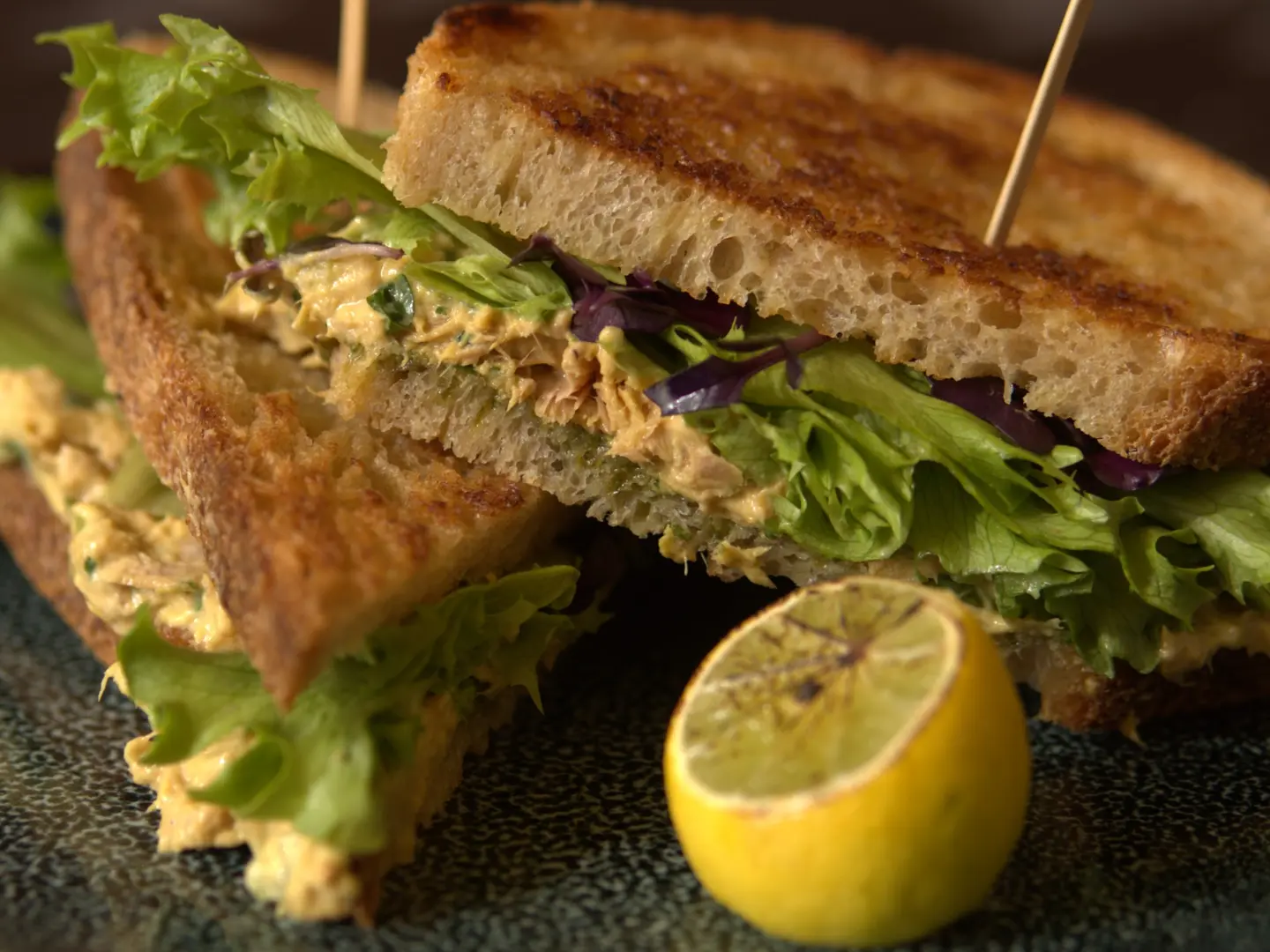 Saffron Tuna Sandwich