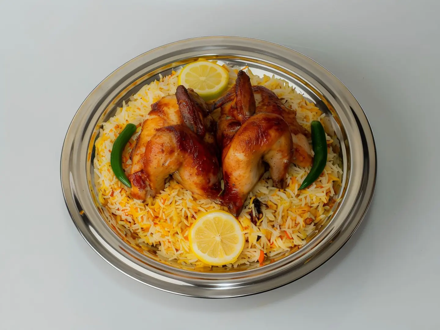 دجاجة شواية رز أبيض