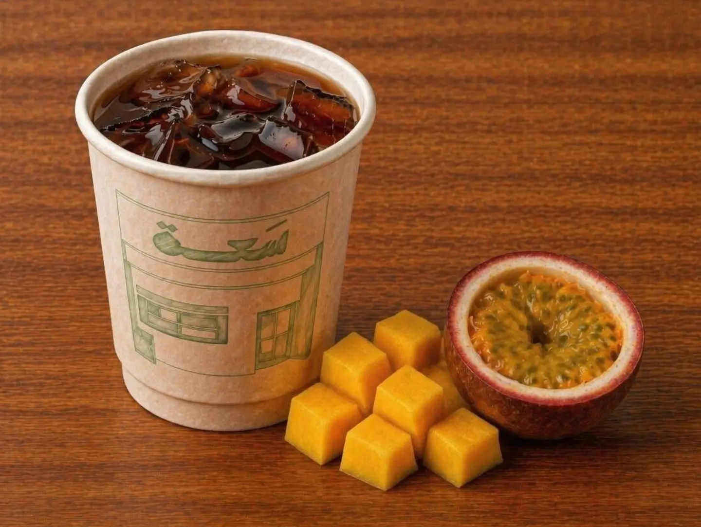 قهوة مقطرة محصول فاخر مانجو وباشن فروت