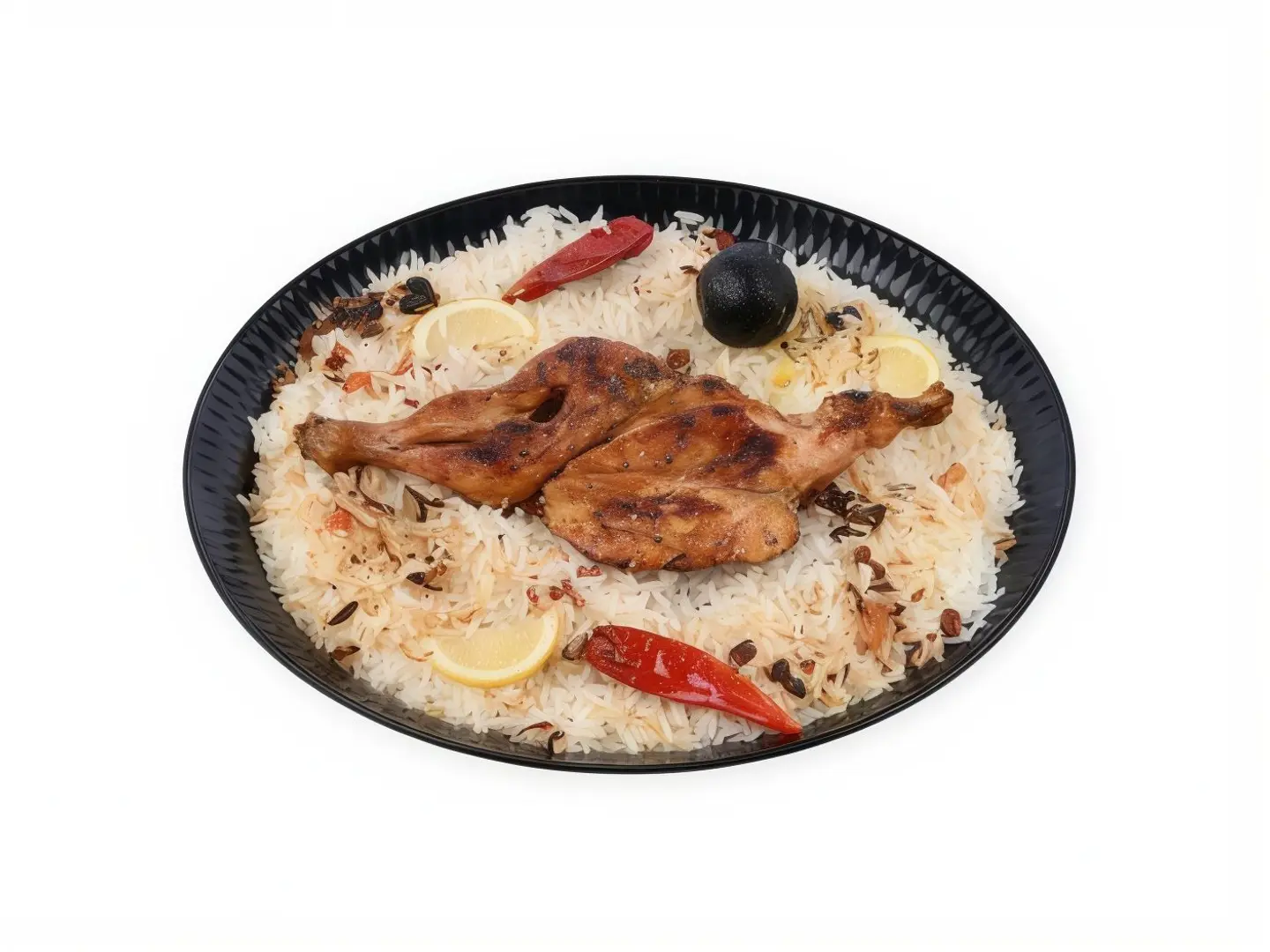 مظبي رز شعبي - نص حبة دجاج