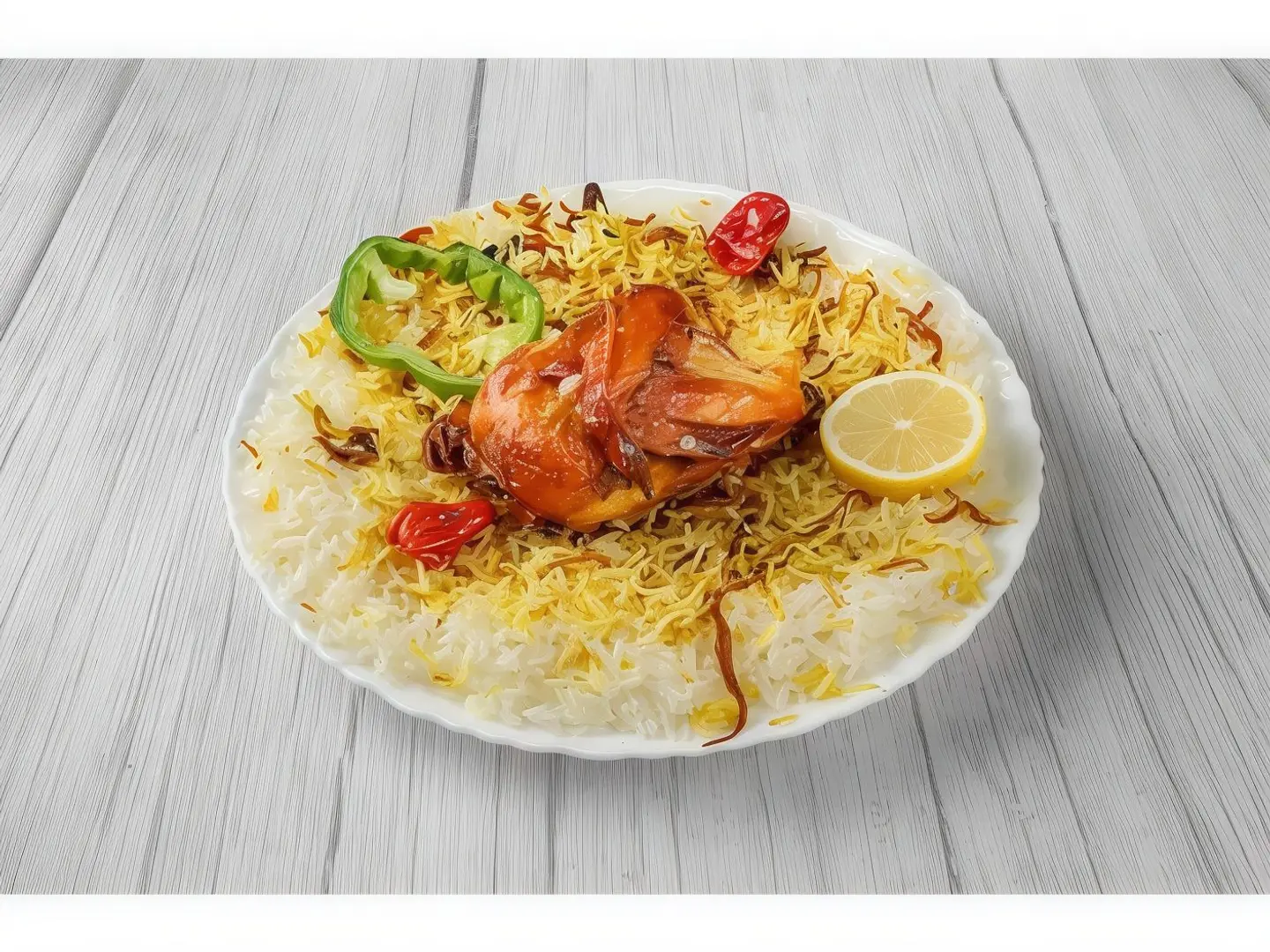 مندي بشاور مندي مثلوثة - نص حبة دجاج