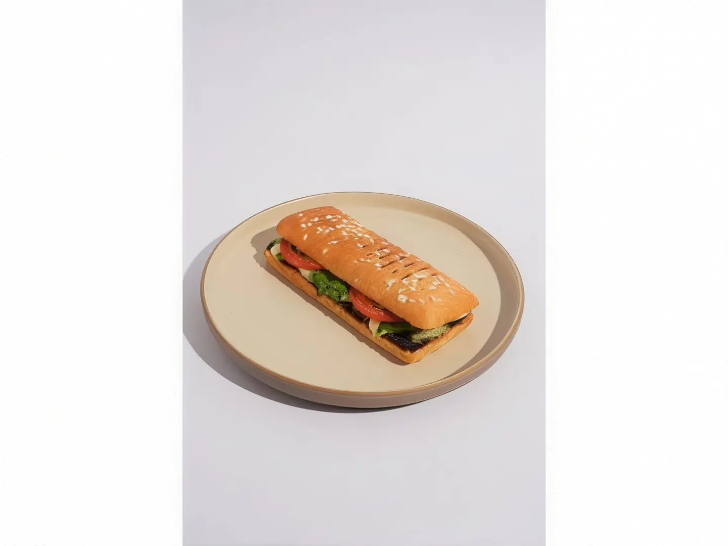 ساندوتش الحلوم والقشقوان بالبيستو