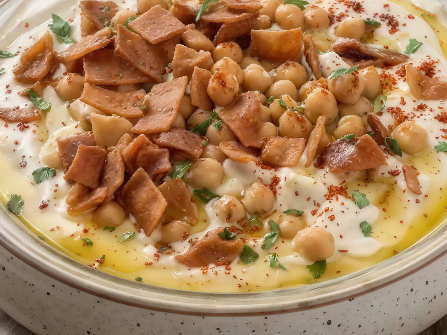 Fatteh With Yogurt