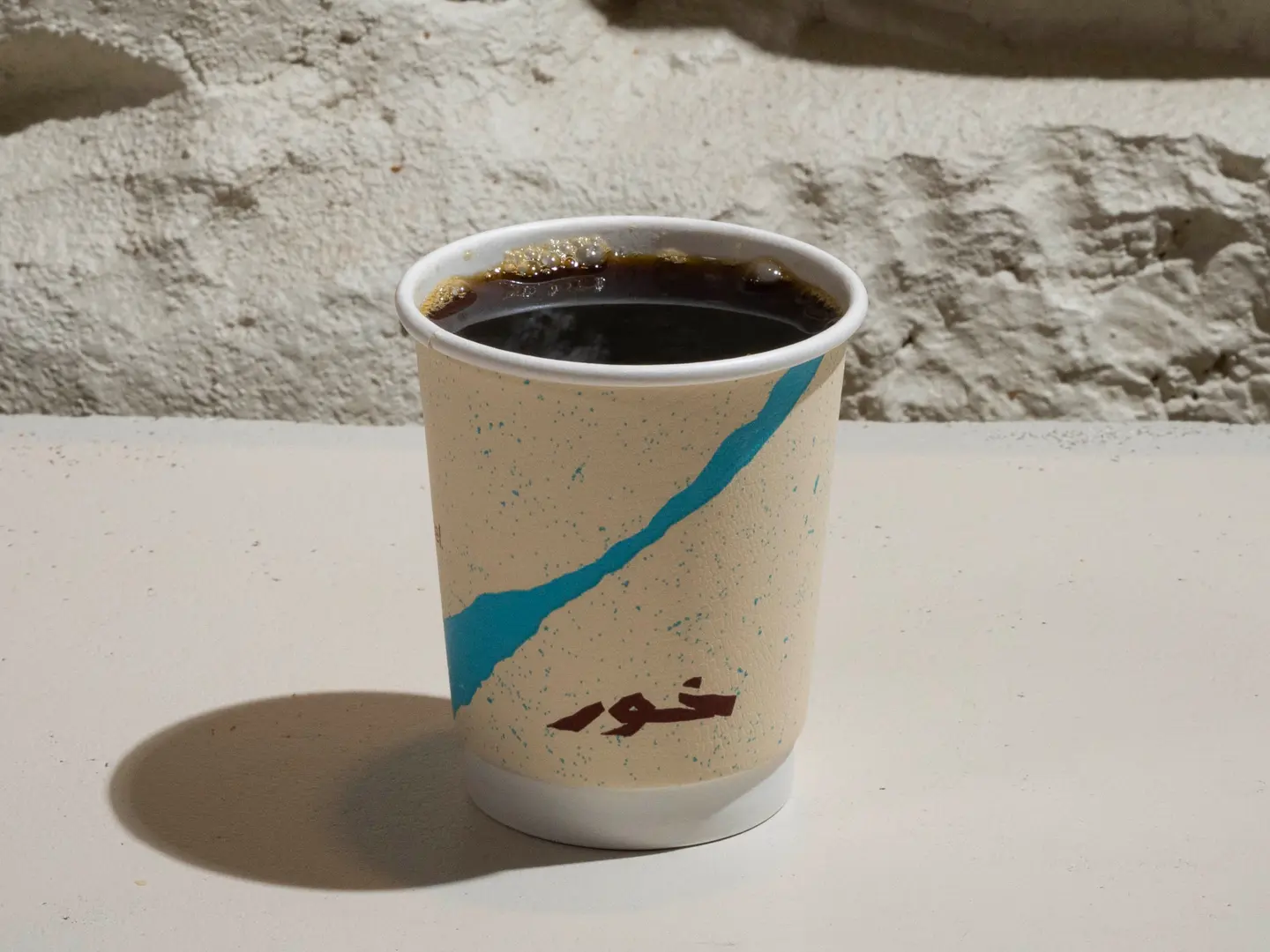 قهوة في ستين مقطرة حار