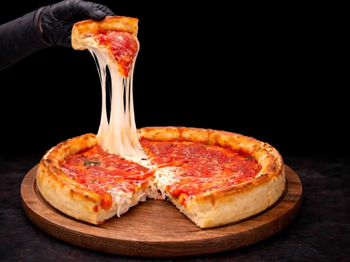 بيتزا كعكة الموزريلا