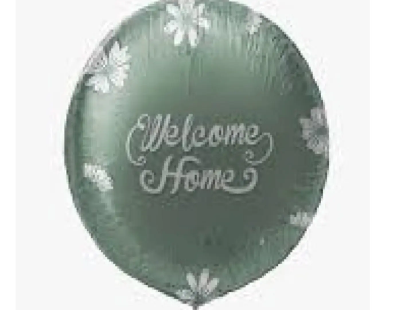 Welcome Home Green Ballon