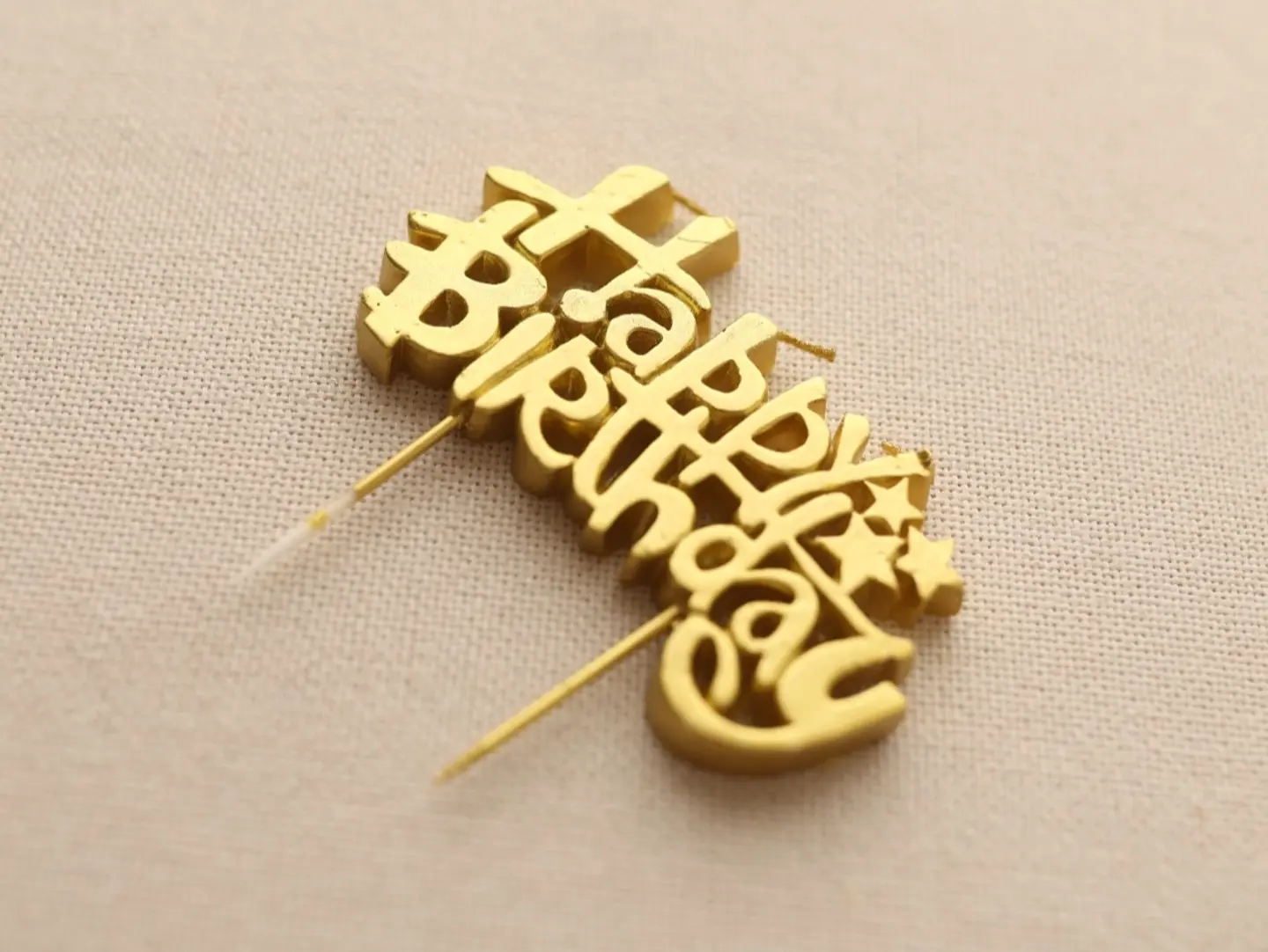 Birthday Candles   Gold