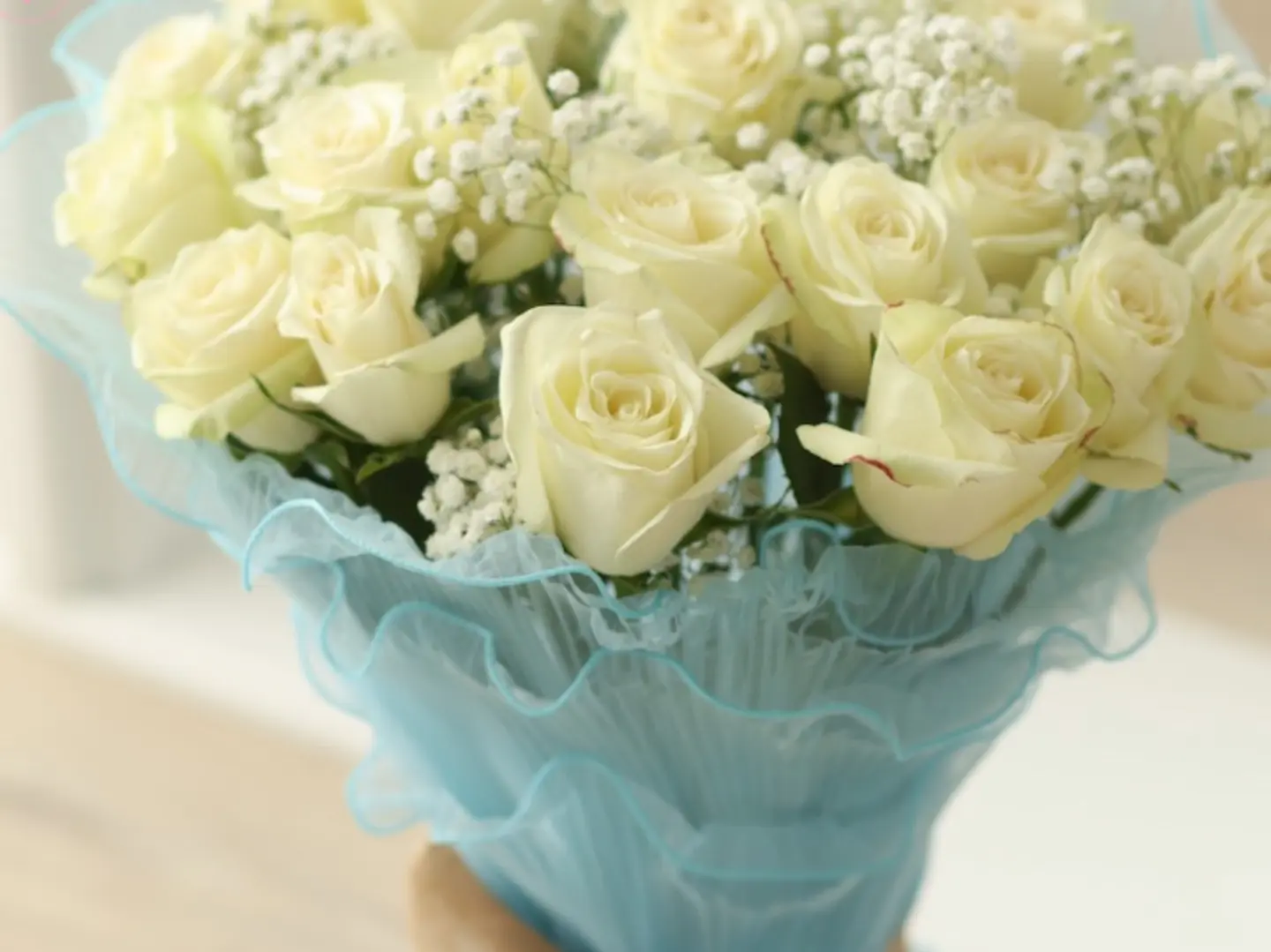 Sky Blue Flower Bouquet
