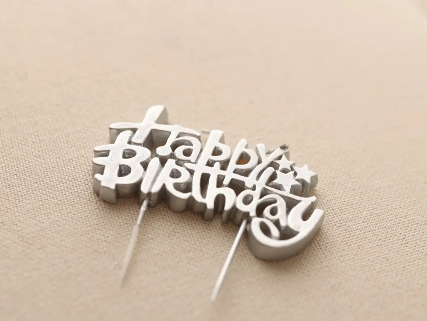 Birthday Candles   Silver
