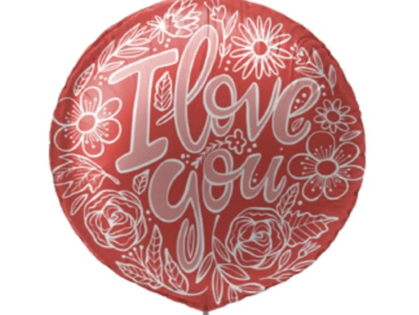 I Love You Balloon Red