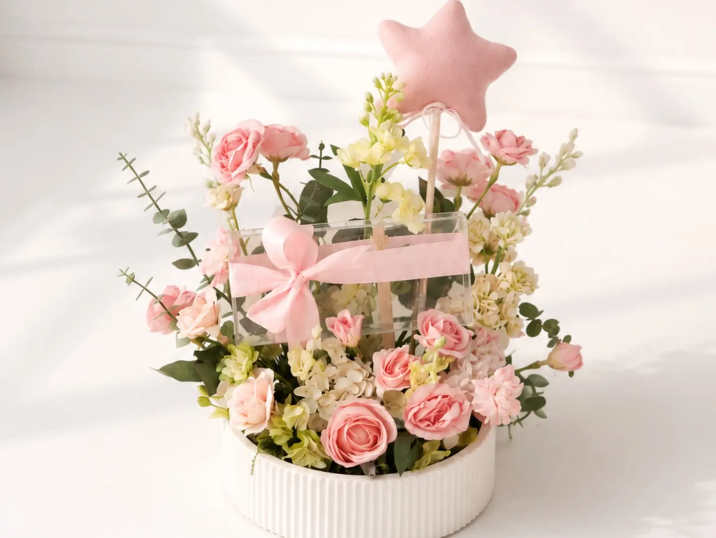 Gift For Newborn (Artificial Roses)  X8
