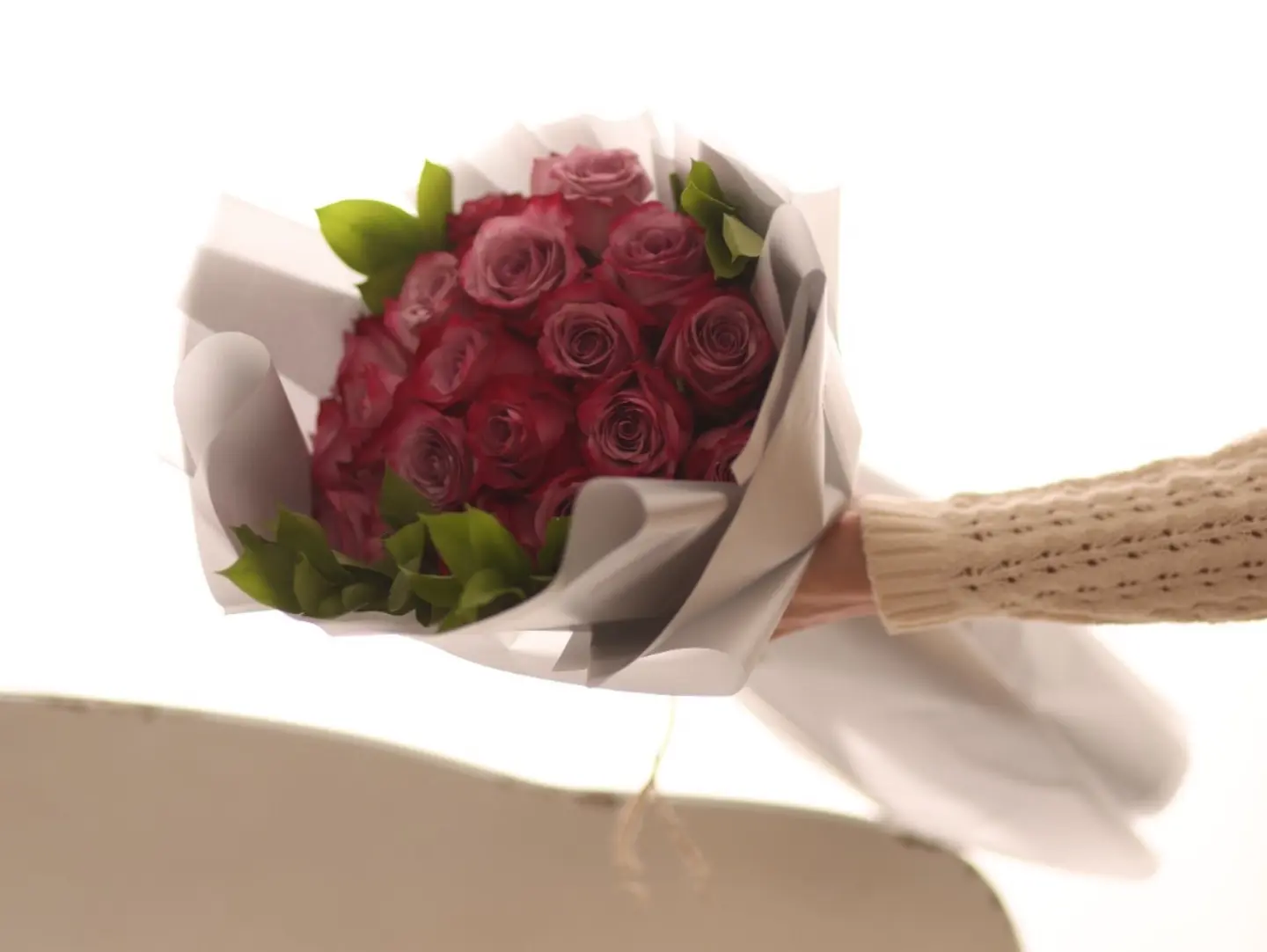 Flowers Bouquet Silver Warping