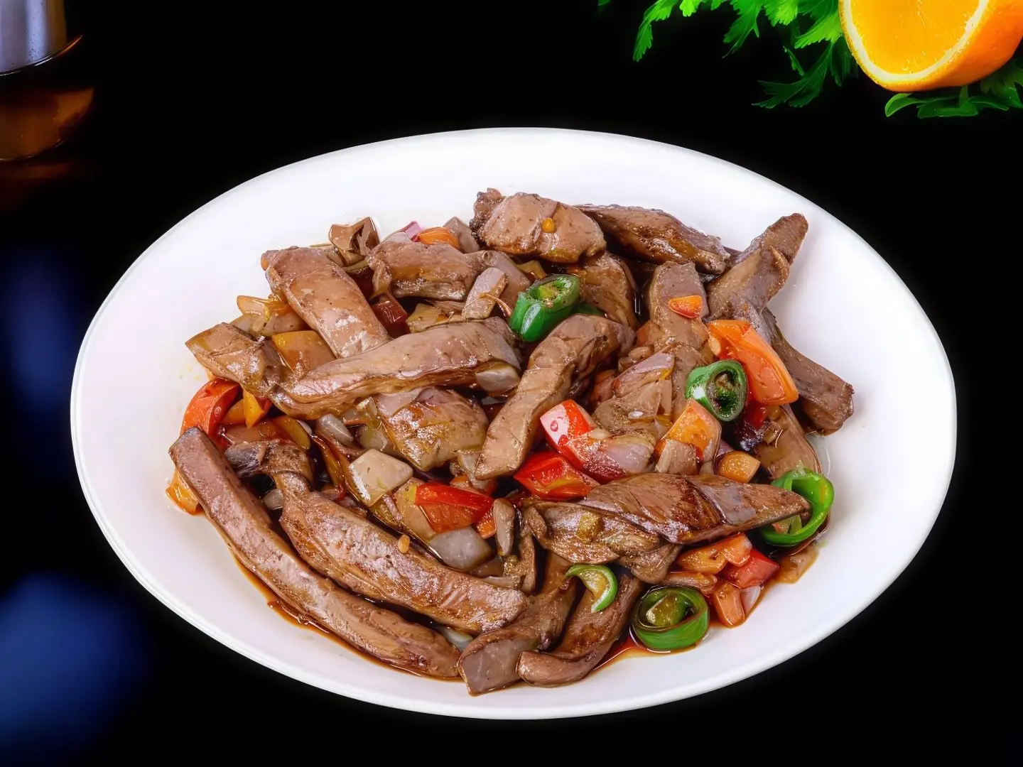 صحن كبدة طازج