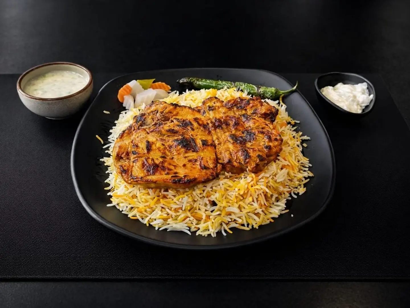 Grilled Chicken With Biriyani Rice