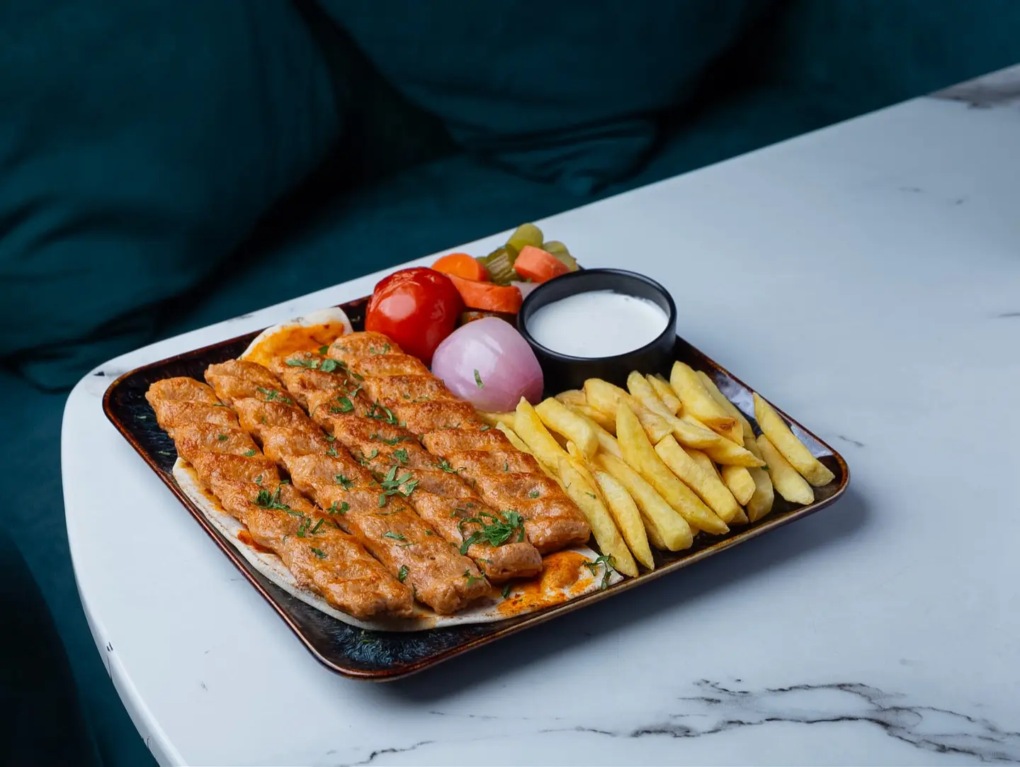 4 Skewers Of Chicken Kebab
