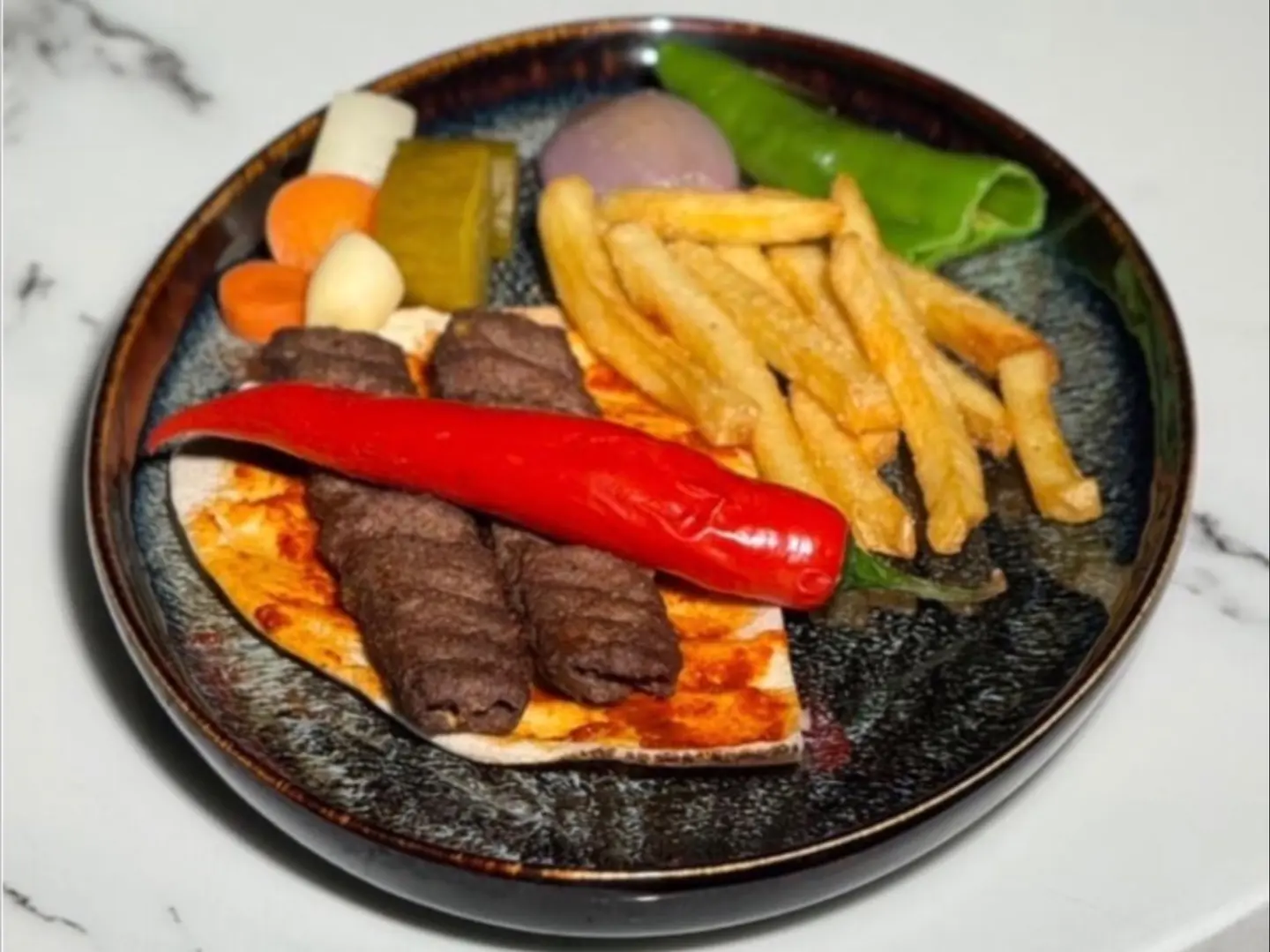 نص كيلو كباب لحم