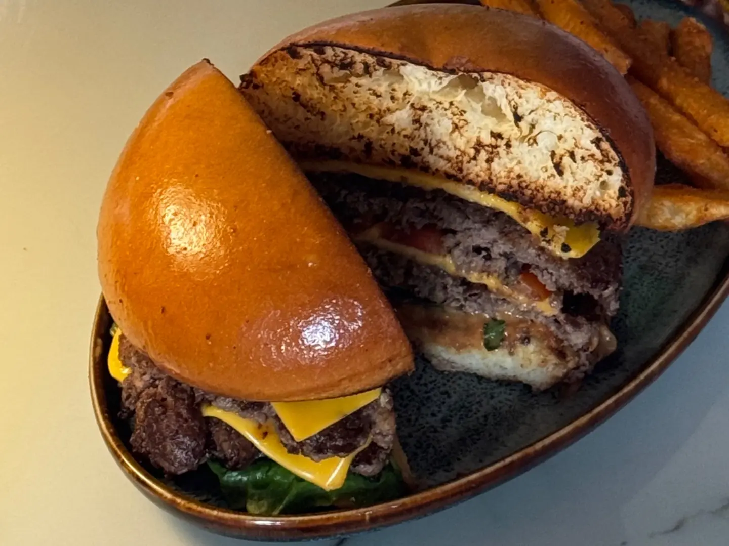 برجر لحم دبل