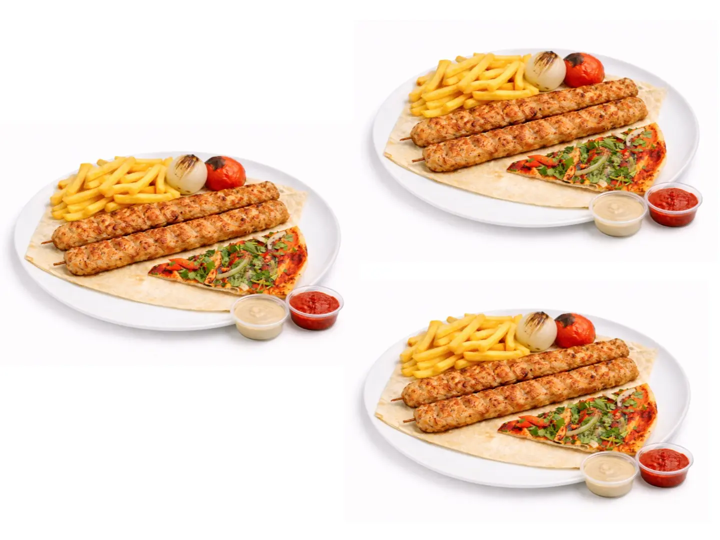 عرض كباب الدجاج الثلاثي