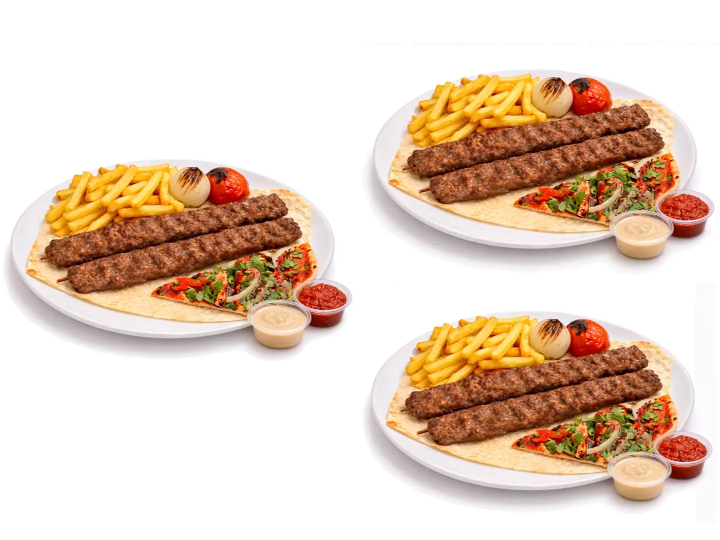 عرض كباب اللحم الثلاثي