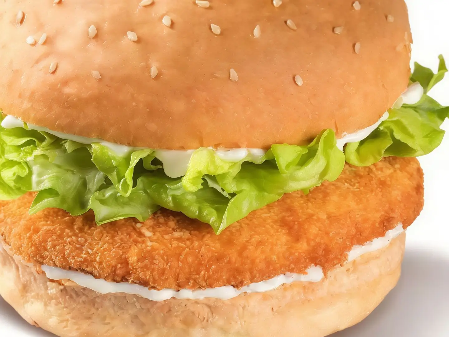 برجر دجاج عادي مع الجبن