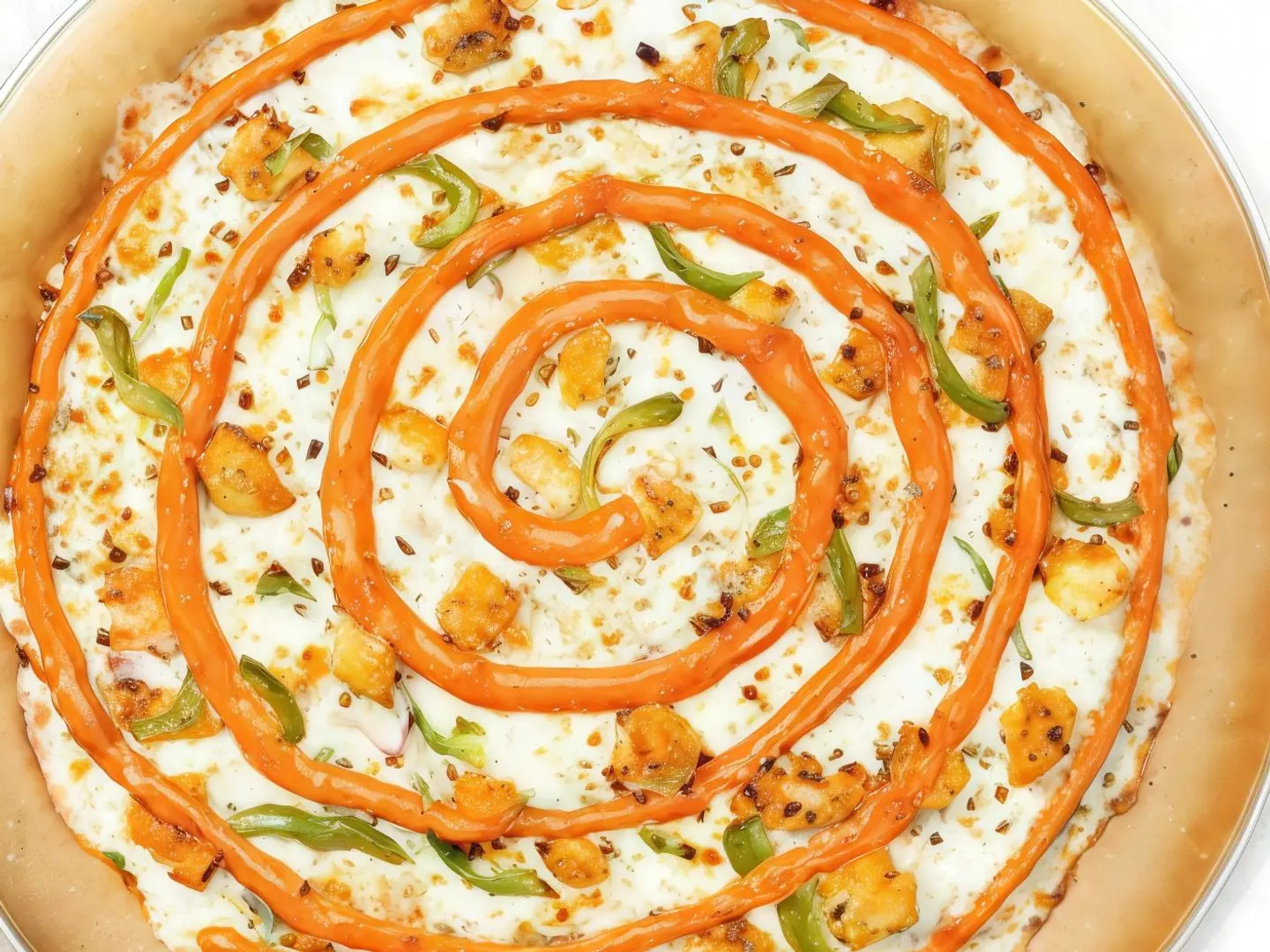 بيتزا دجاج ديناميت وسط