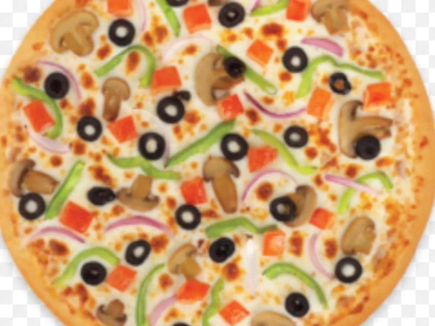 بيتزا خضار وسط