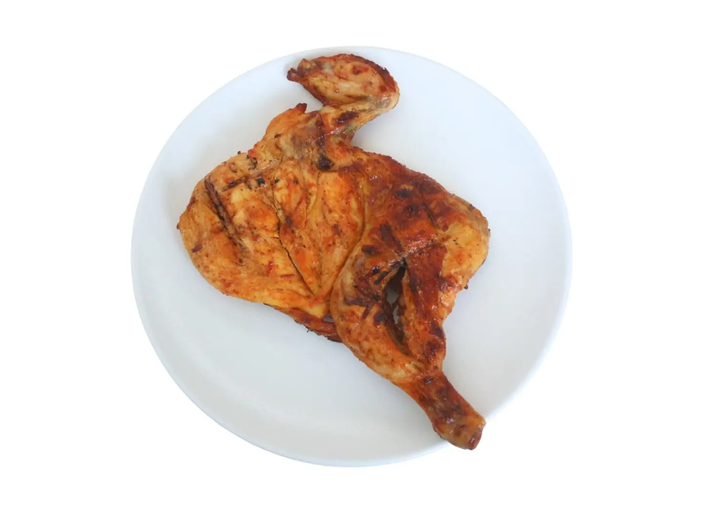 Half Piece Of Charcoal Grilled Chicken Without Rice