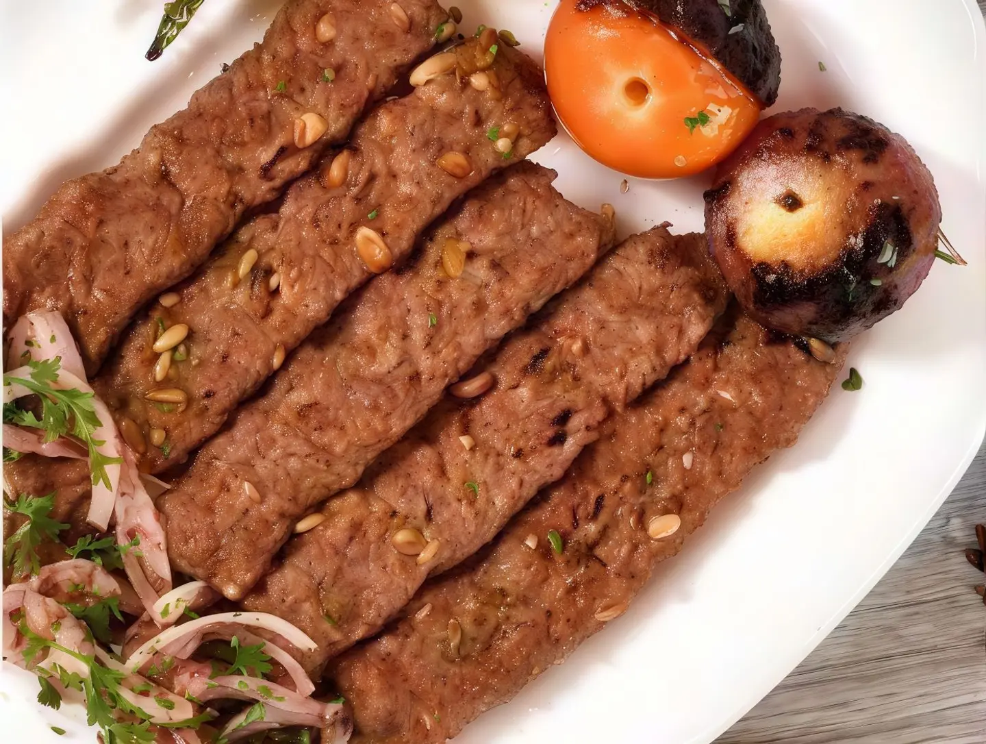 Beef Kebab With Nuts