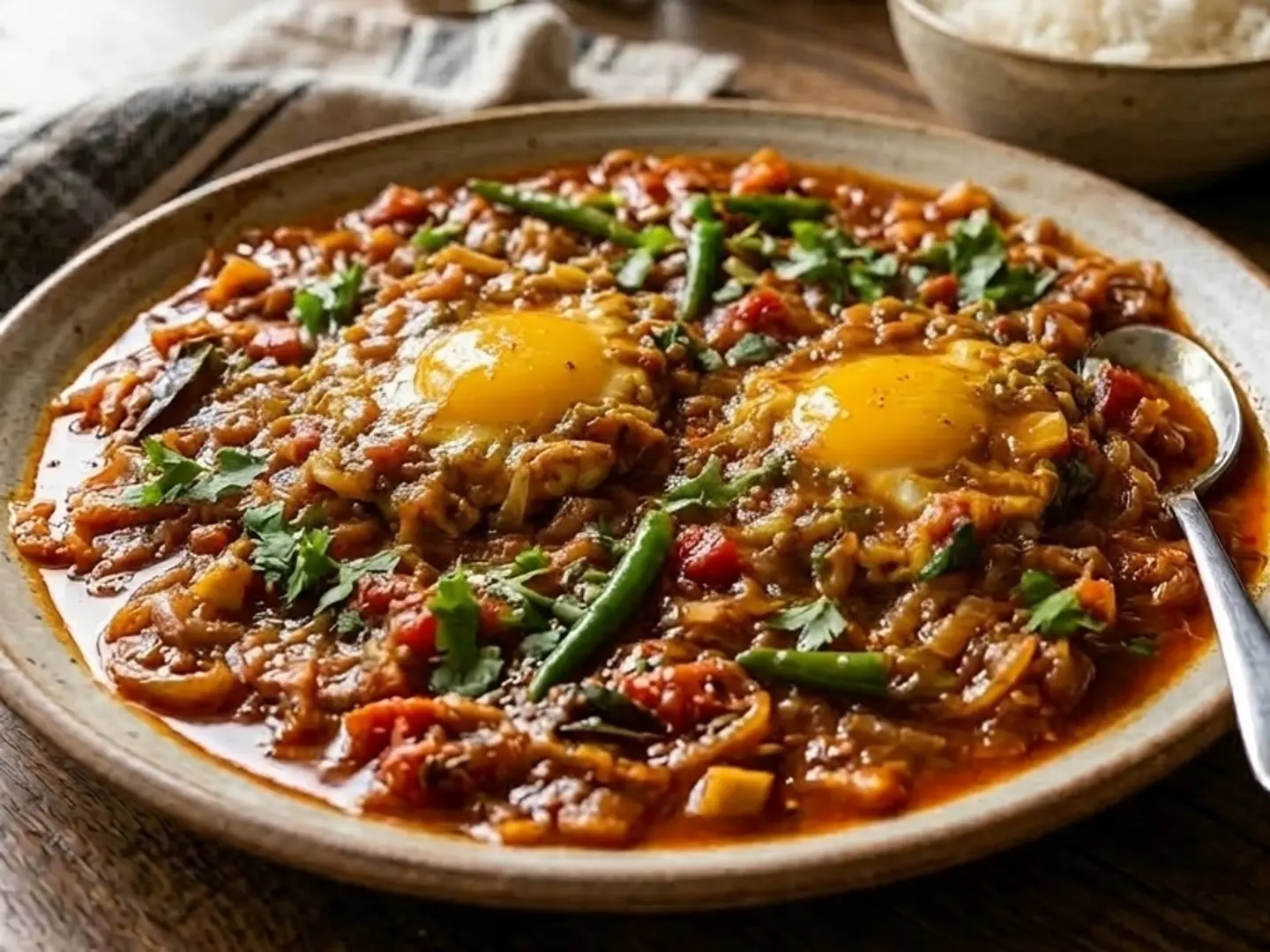 Fried Egg Masala