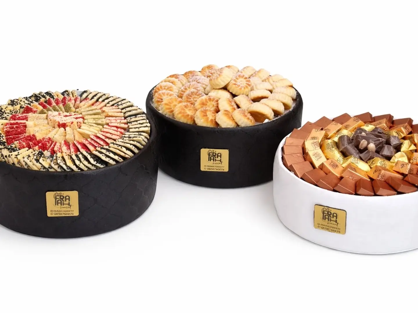 Chocolate Tray. Maamoul. Savories