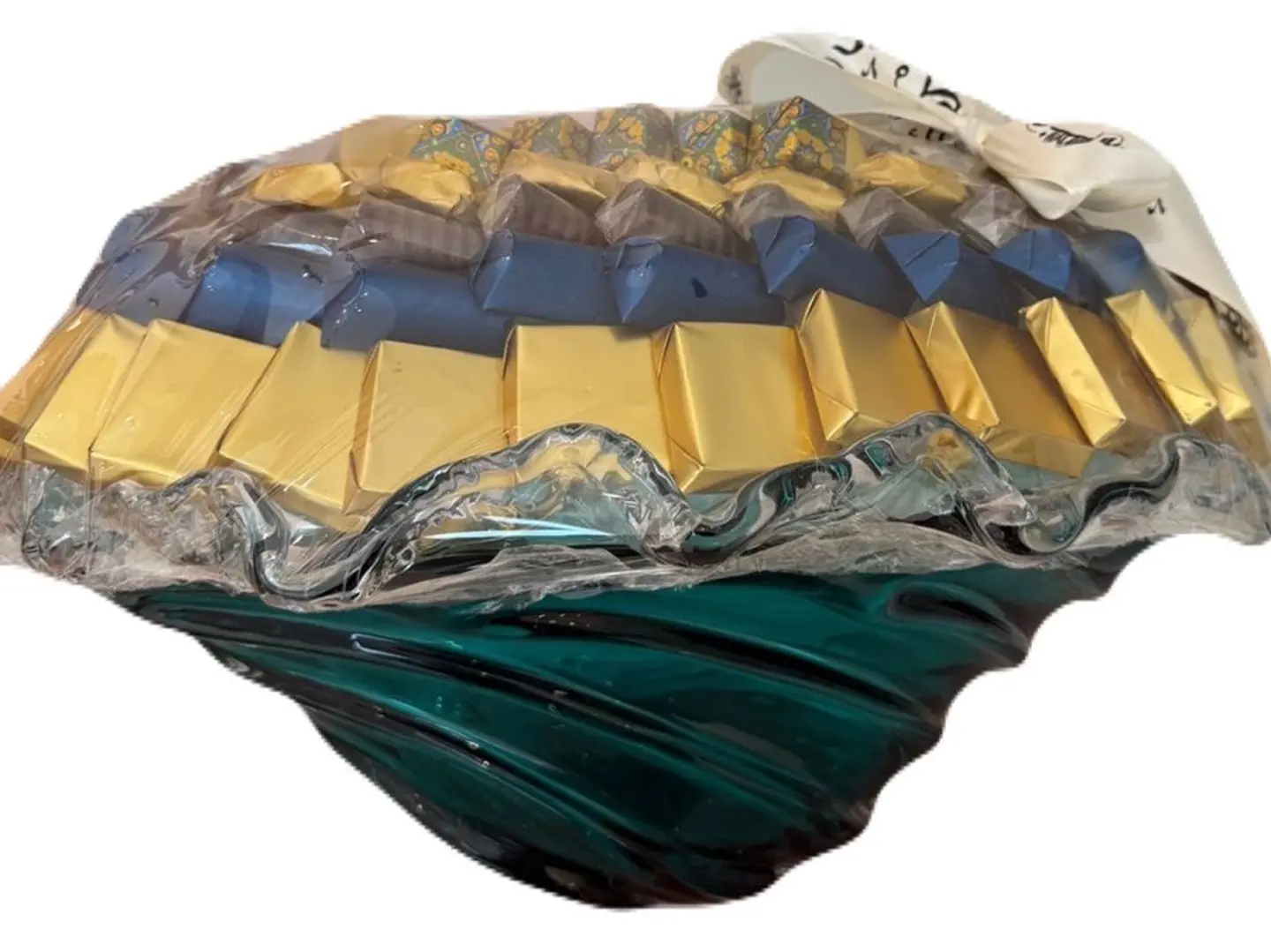 Sky Blue Glass Chocolate Tray