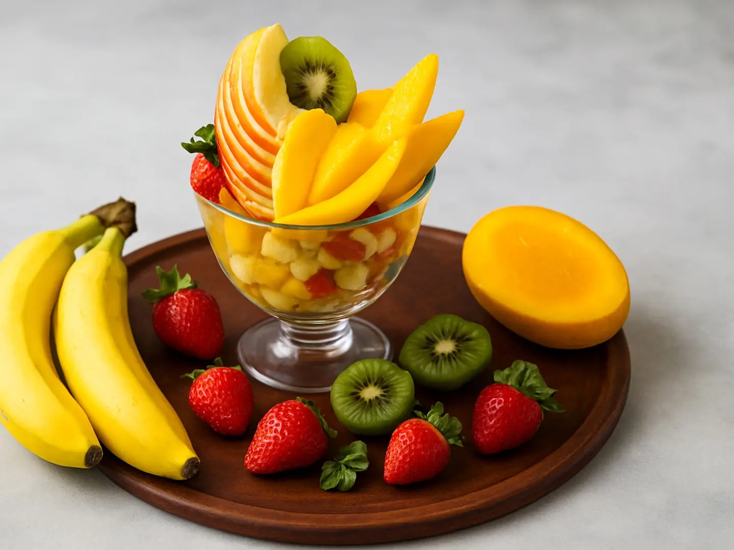 سلطة فواكة سادة