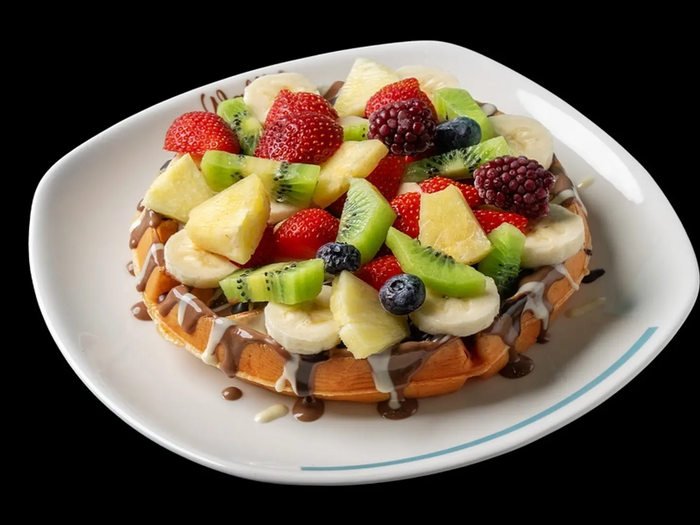 وافل نوتيلا فواكه