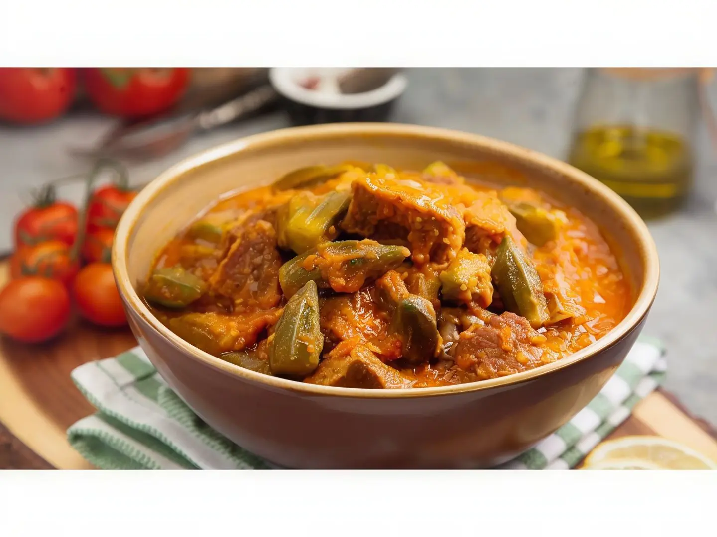 Okra With Meat