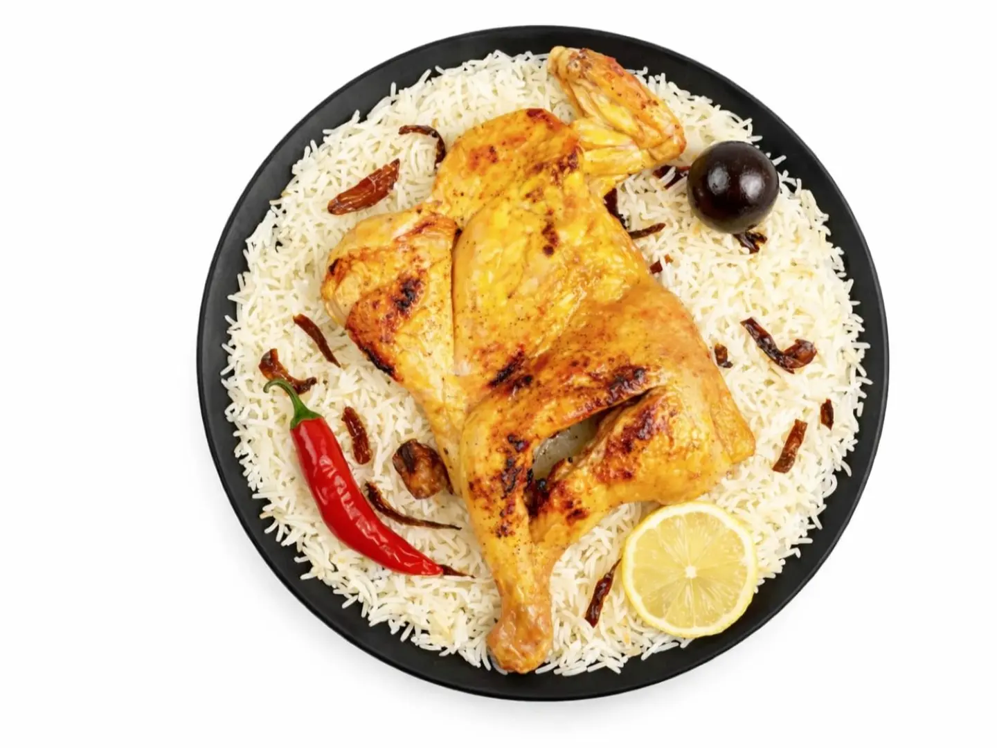 نص حبة دجاج مظبى