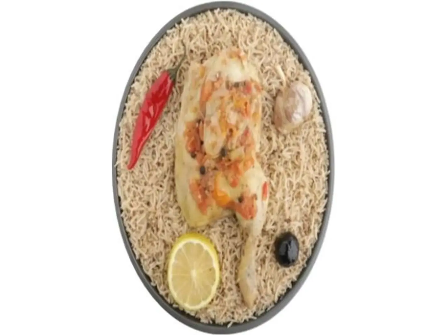 نص حبة دجاج مضغوط