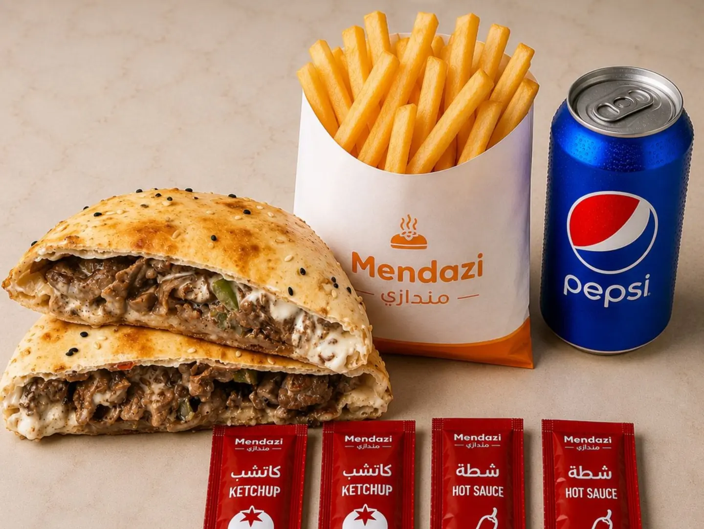 كومبو فطيرة كبدة جبن
