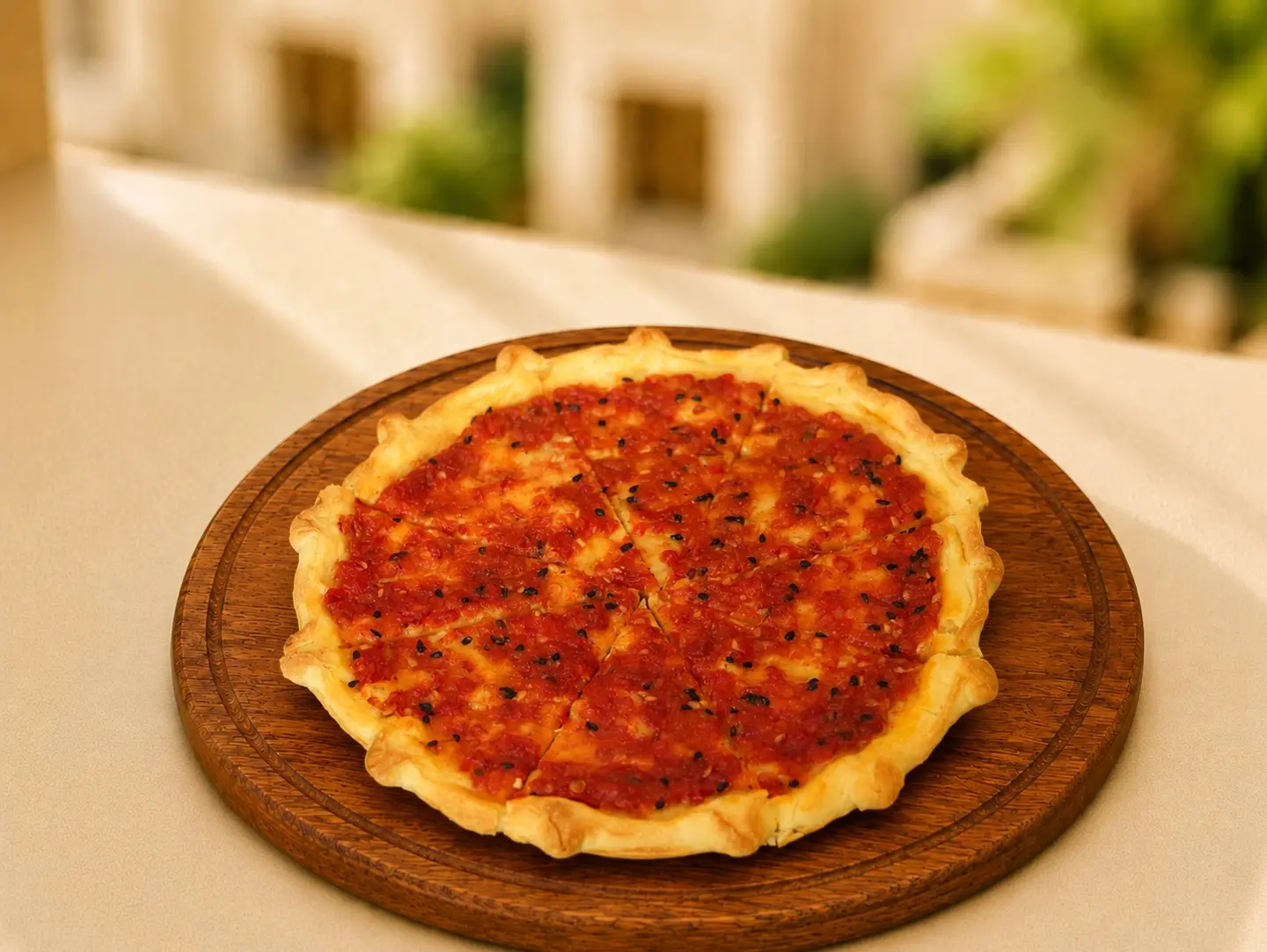 منقوشة محمرة